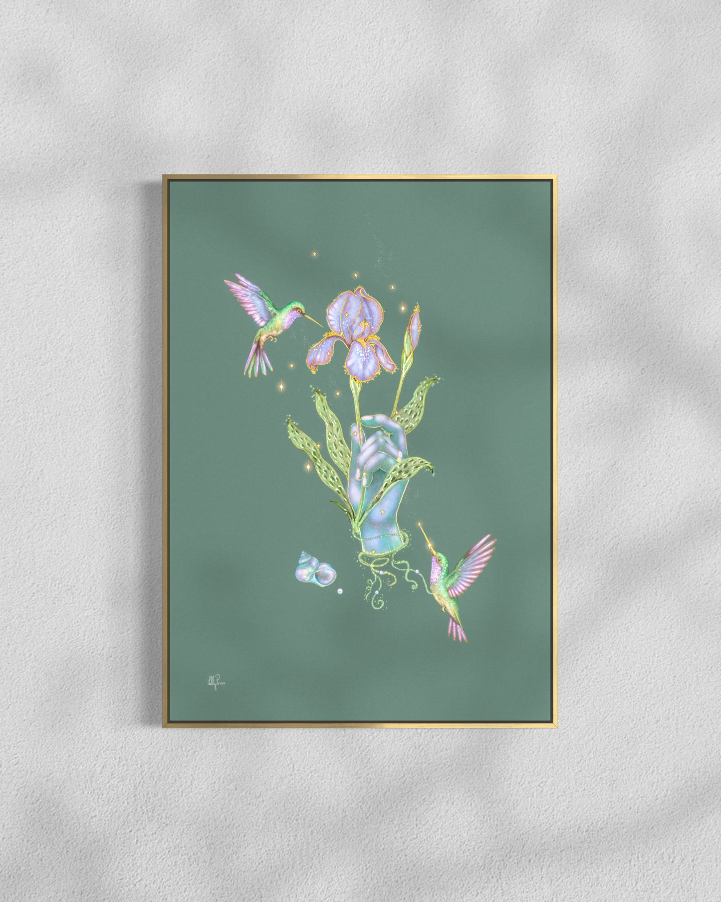 Print “Hands Occupied With Blessings"